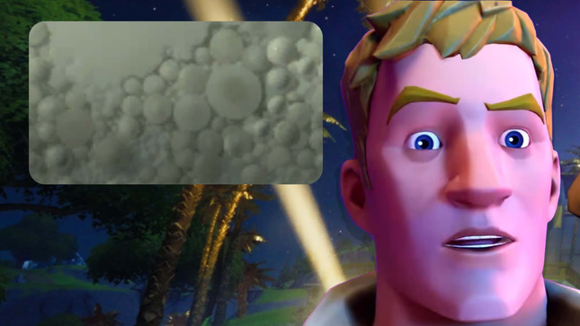 An image shows the mold-like texture in Fortnite. 